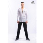 HSNY187 Men’s V‑Neck Wrap Latin Dance Top