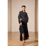 MQ813Asymmetrical Flowy Waltz Tango Practice & Performance Half Skirt