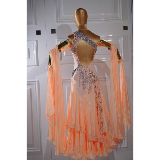 DX003Women's Ballroom Dance Competition Dress
